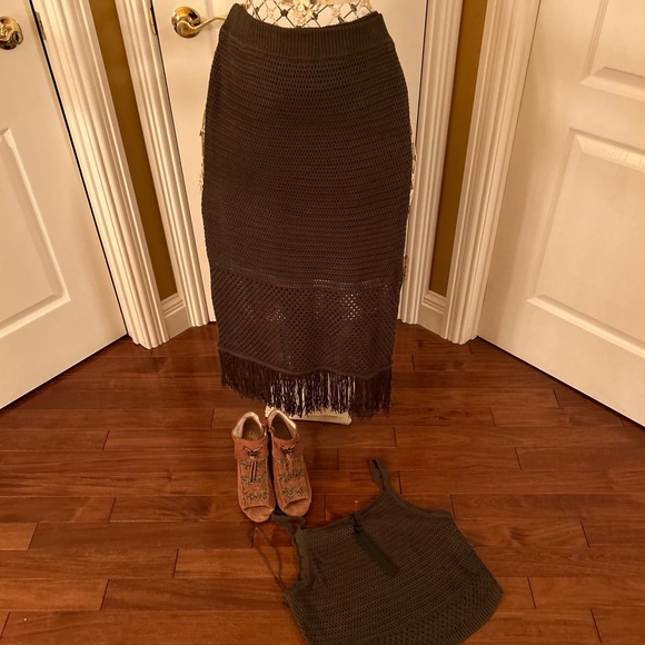 superb two-piece knitted house of Harlow set.size large New - Picture 3 of 16